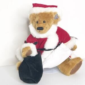 Annette Funicello Santa Bear CO Collectible Christmas Bear 14" Plush